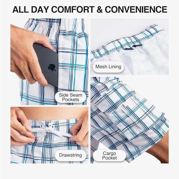 NWT Kanu Surf Men's Infinite Swim Trunks M - Picture 3 of 7